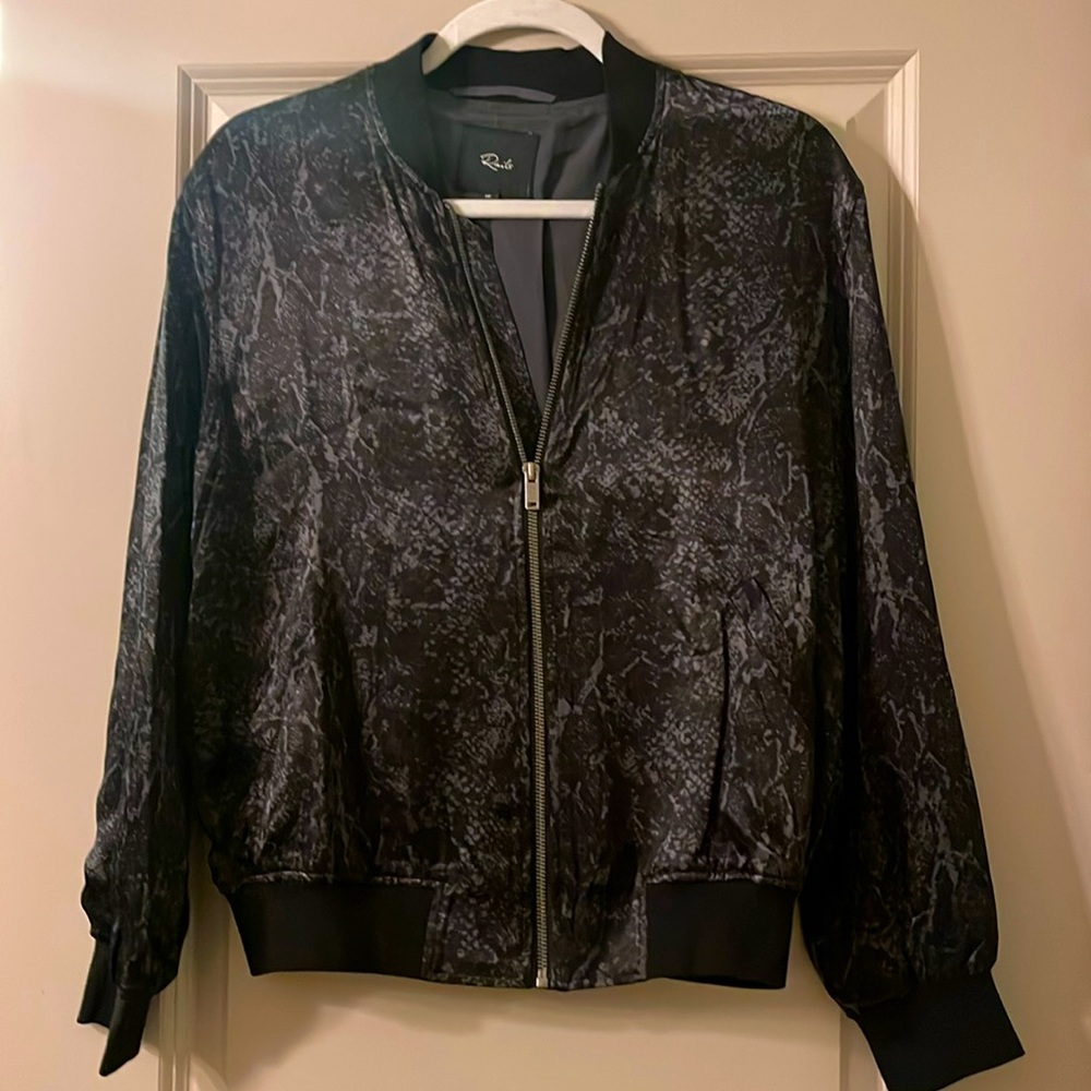 Rails Satin Bomber Style Jacket Size Xs Nwot - image 1